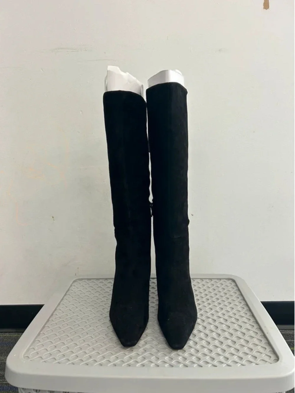 Sam Edelman Sylvia Knee High Boot Blk Suede 7W